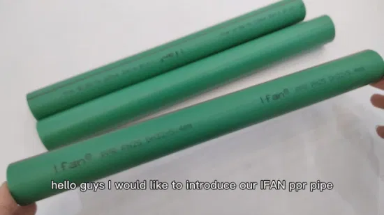 Ifan Wholesale Polypropylene Tube Pn20 Pn25 Plastic PPR Pipe for Water