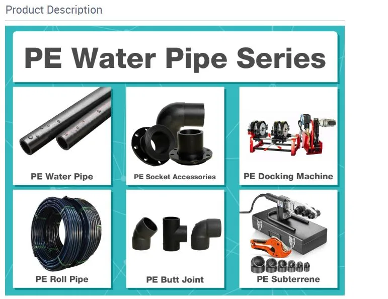 Lesso Pressure Pn10 Pn16 PE100 SDR17 SDR11 HDPE Water Supply PE Pipe