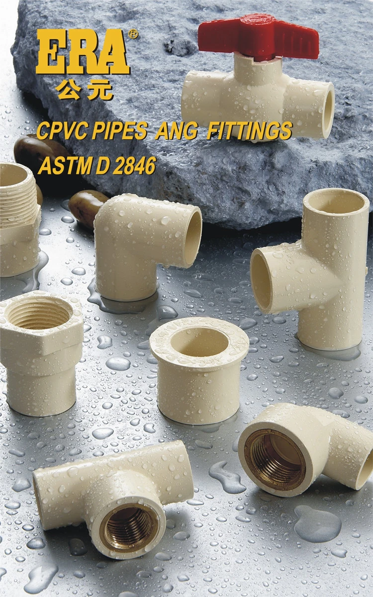 Era Certified for Hot and Cold Water Plastic Fitting ASTM D2846 Standard Plastic/CPVC/Pressure Pipe Fittings