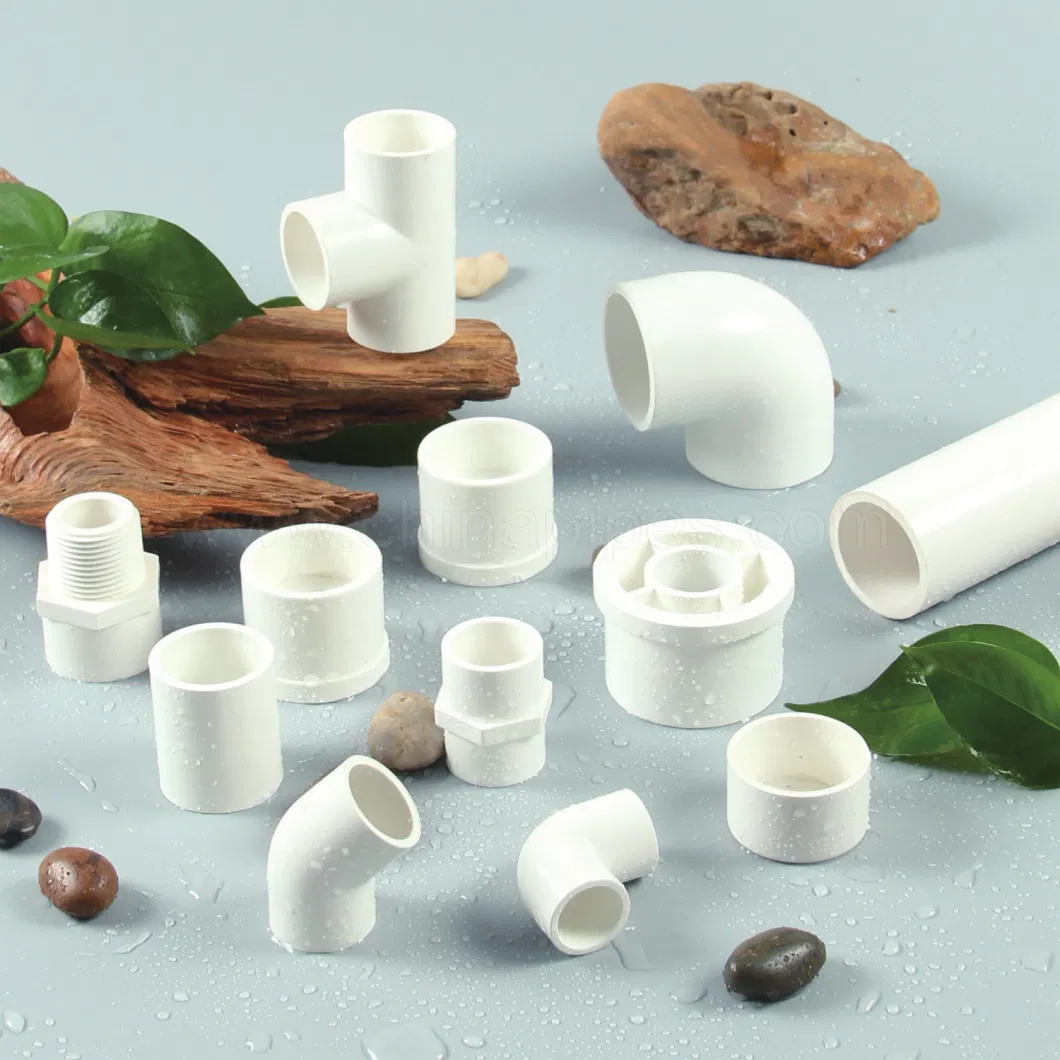 ASTM Sch40 Plastic (UPVC) Pipe Fittings in ASTM-D-2466 Standad for Supply Water (ELBOW, TEE, SOCKET, REDUCING BUSH, etc.)