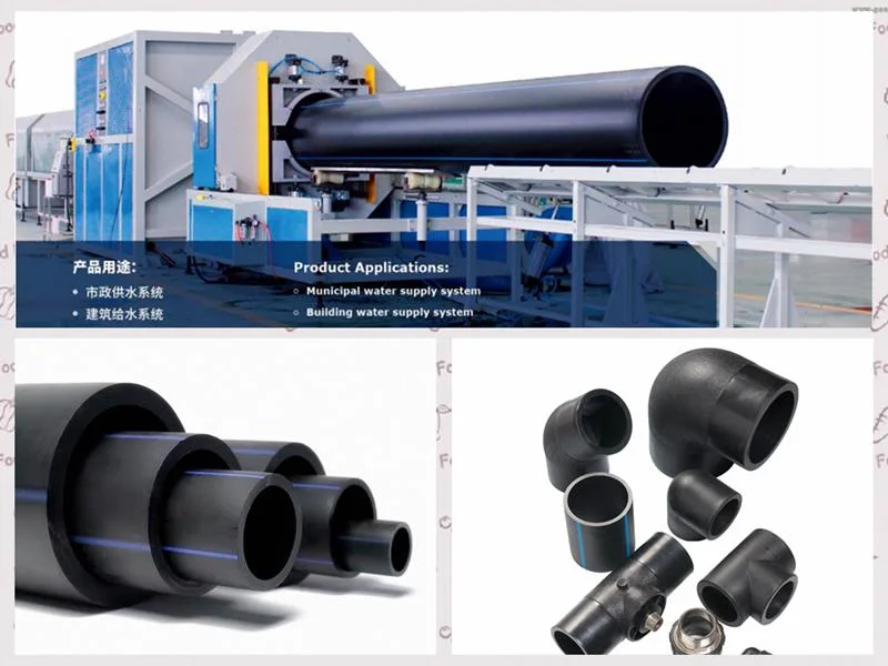 20 Years Factory Price DN20mm-DN1200mm Pn8 Pn10 Pn16 HDPE Pipe PE Pipe for Water Supply/Irrigation/Drainage/Gas/Dredging with ISO CE Certificate