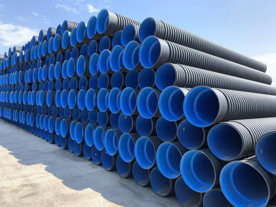 Sn12/16 500m 600mm Corrugated Drain Pipe Double Wall Corrugated Pipe