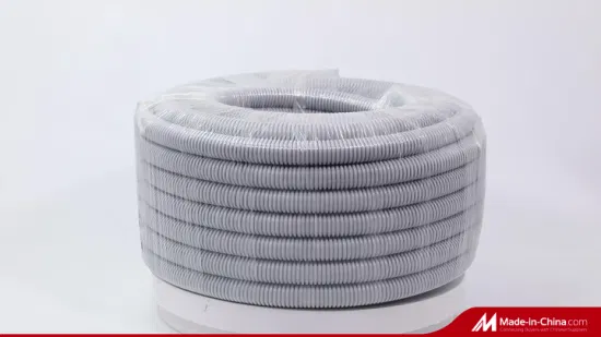 AS/NZS 2053 Grey Plastic PVC Electrical Corrugated Conduit Flexible Pipe