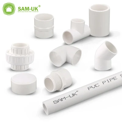 Factory Wholesale Customized Size Water Supply and Drainage High Pressure UPVC Pipe Fittings Name of Plastic Industry 4 Inch Pipe Clip and Fitting